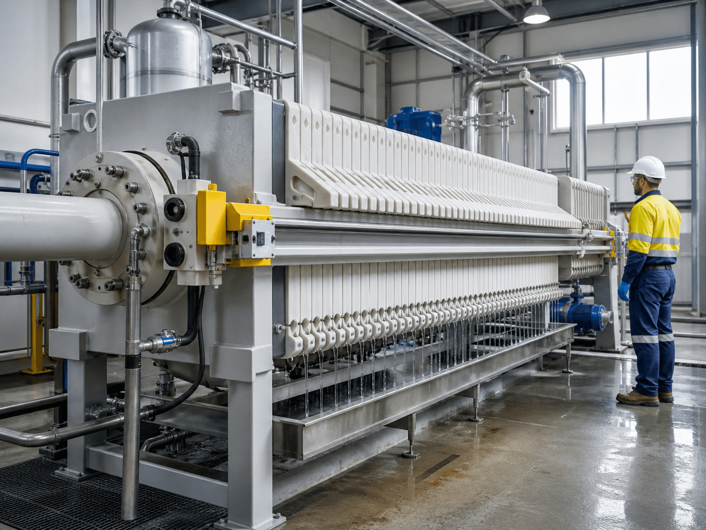 Filter press operation