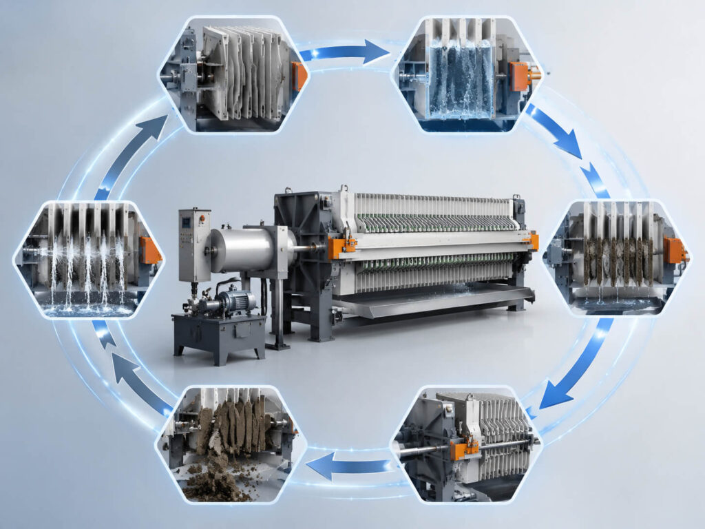 filter press cycle time